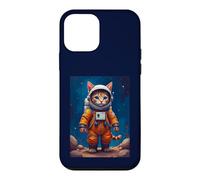 Astronaute rétro Chat Animaux drôles Science-Fiction Espace Galaxie Enfants Coque pour iPhone 12 Mini