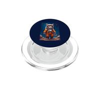 Astronaute rétro Chat Animaux drôles Science-Fiction Espace Galaxie Enfants PopSockets PopGrip pour MagSafe