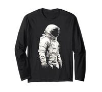 Astronaute Space Graphic Print Cool Motif Illustration Manche Longue