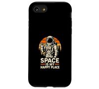 Astronaute Space Is My Happy Place Cool Kids Astronomy Coque pour iPhone SE (2020) / 7 / 8