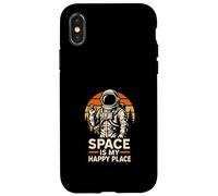 Astronaute Space Is My Happy Place Cool Kids Astronomy Coque pour iPhone X/XS