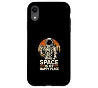 Astronaute Space Is My Happy Place Cool Kids Astronomy Coque pour iPhone XR