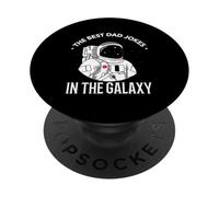 Astronaute Space Lover The Best Dad Blagues in The Galaxy PopSockets PopGrip Adhésif