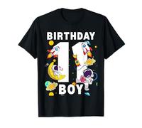 Astronaute Space Planets Onze ans pour garçon 11e anniversaire T-Shirt