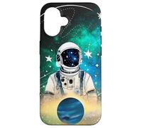 Astronaute Star Galaxie Planète Future Space Mission Nébuleuse Coque pour iPhone 16