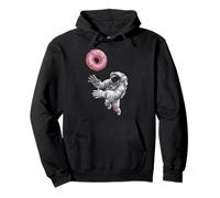 Astronaute Suivant Donuts Drôle Science Geek Space Thème Sweat à Capuche