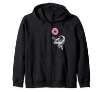 Astronaute Suivant Donuts Drôle Science Geek Space Thème Sweat à Capuche