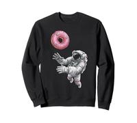 Astronaute Suivant Donuts Drôle Science Geek Space Thème Sweatshirt