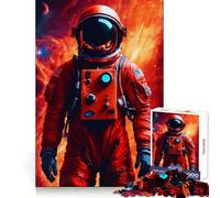 Astronaute Supernova Puzzle 1000 pièces pour Adultes Jeu de mémoire Passe-Temps agréable Assemblage Solide Cadeau d'anniversaire (38x26cm)