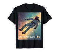 Astronaute sur Le thème de l'espace « Wishing You Were Here » T-Shirt