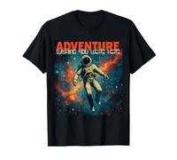 Astronaute sur Le thème de l'espace « Wishing You Were Here » T-Shirt