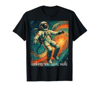 Astronaute sur Le thème de l'espace « Wishing You Were Here » T-Shirt