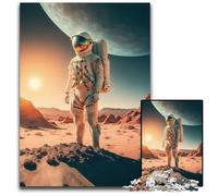 Astronaute sur Une Nouvelle planète Puzzle 1000 pièces pour Adultes Puzzles stimulants Soirée de Jeux en Famille Décoration à Faire soimême 1000 pièces (75x50cm)