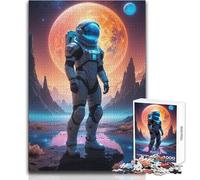 Astronaute sur Une planète Extraterrestre - Puzzle de 1000 pièces pour Adultes - Apprentissage ludique et activité Cognitive pour des Surprises joyeuses - Dimensions:38x26cm
