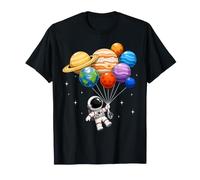 Astronaute Tenant planète Ballons Galaxie Cosmonaute Espace T-Shirt