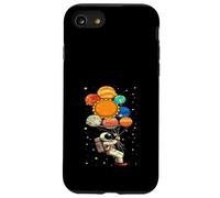 Astronaute Tenant planète Ballons Galaxie Spatiale Coque pour iPhone SE (2020) / 7/8