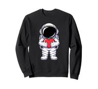 Astronaute Tenant Un cœur Symbole Espace Sweatshirt