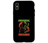 Astronaute Universal Dreamer Retro Mens Space Coque pour iPhone X/XS