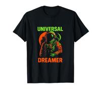 Astronaute Universal Dreamer Retro Mens Space T-Shirt