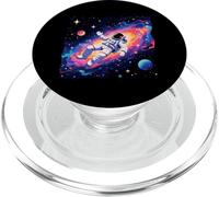 Astronaute View Vibrant Space Journey Planètes Étoiles Lune PopSockets PopGrip pour MagSafe