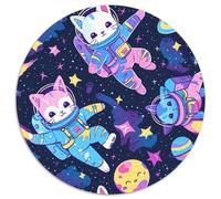 astronautee 1000 Pièce Jigsaw Puzzles Jeux Éduchatifs Créatif Jigsaw Rond Belle DécoRation Puzzle pour Adultes Et Enfants 1000pcs (67.5x67.5cm)