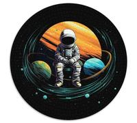 astronautee 1000 Pièce Jigsaw Puzzles Jeux Éduchatifs Soulageur De Stress Jigsaw Circulaire Défi Couleur pour Adultes Et Enfants 1000pcs (67.5x67.5cm)