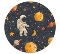 astronautee 1000 Pièce Jigsaw Puzzles Jeux Éduchatifs Soulageur De Stress Puzzles Ronds Défi Couleur pour Adultes Et Enfants 1000pcs (67.5x67.5cm)