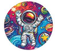 astronautee 1000 Pièces Puzzle Circulaire Classiques Puzzles Qualité Supérieure Cadeau Unique pour Adultes Et Enfants 1000pcs (67.5x67.5cm)