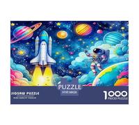 astronautee Puzzle 1000 Pièces Jouet Divertissement Créatif De l'art De La Décoration Jeu Éducatif Challenge Toy Adultes & Enfants des 14 Ans 38x26cm/1000pcs