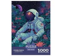 Astronautee Puzzle 1000 Pièces Jungle Alien Puzzles Difficile Et Stimulant Décoration Intérieure en Carton 100% Recyclé Cadeaux pour Femmes, Hommes 70x50cm/1000pcs