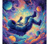 astronautee Puzzles 1000 Pieces Cadeau Unique Jeu éduchatif défi Jouet de qualité supérieure Peinture Art pour Adultes et Enfants 38x26/1000pcs