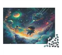 Astronautee Puzzles 1000 Pièces pour Adultes Puzzle 1000 Pièces Jeux ÉduLe chatifs DécoSourision De La Maison Puzzle Les Meilleurs Cadeaux pour Hommes Et Femmes 1000pcs (75x50cm)