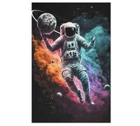 Astronautee Puzzles Adultes 1000 Pièces en Bois, Jouet De Puzzle De Défi De Cerveau pour des EnfFourmis, D’Intelligence 78×53cm