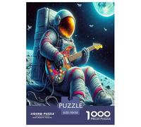 astronautee Puzzles Jeu De Société Adulte Pièces Parfaitement Assorties 1000 Pièces Spaceman Casse-tête Qualité Premium pour Adultes 70x50cm/1000pcs