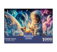 Astronautee1000 Pièces Amusants PuzzleEEspace pour Adultes De Jeu pour Adultes Parfaitpourla Détente Paysagedes QuatreSaisons 38x26cm/1000pcs