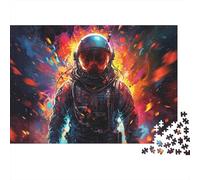 Astronautes dans Le feu Puzzle 1000 Pièces Adulte en Carton Recyclé, Jeu De Puzzle À Assembler Soi-même défi Entre Amis pour Un Moment De Complicité, Étoile du Cadeau De Noël 52x38cm/1000pcs