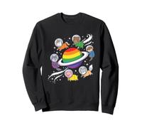 Astronautes Gay Space Rainbow Planet Sweatshirt