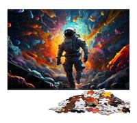 Astronauts Enter The Colorful Universe Puzzle 1000 Pièces pour Adultes Jeu Éducatif de 1000 Pièces (38x26cm)