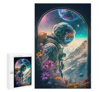 Astronaut's Window to Another World, 1000 PCS Puzzle Décoratif, Cadeau De Saison - pour Un Défi Gratifiant Le W nd