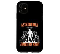 Astronome by Day Zombie by Night Funny Halloween Creepy Coque pour iPhone 11