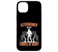 Astronome by Day Zombie by Night Funny Halloween Creepy Coque pour iPhone 14 Plus