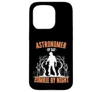 Astronome by Day Zombie by Night Funny Halloween Creepy Coque pour iPhone 15 Pro