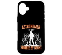 Astronome by Day Zombie by Night Funny Halloween Creepy Coque pour iPhone 16 Plus
