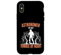 Astronome by Day Zombie by Night Funny Halloween Creepy Coque pour iPhone X/XS