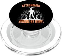 Astronome by Day Zombie by Night Funny Halloween Creepy PopSockets PopGrip pour MagSafe