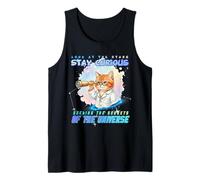 Astronome Chat Orange Mignon Aquarelle Science Art Débardeur