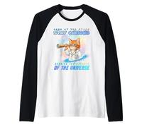 Astronome Chat Orange Mignon Aquarelle Science Art Manche Raglan