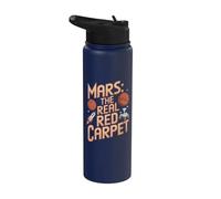 Astronomie drôle de la planète Mars Stainless Steel Insulated Water Bottle