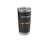 Astronomie du système solaire Galaxie Espace Planètes Amoureux de la science Gobelet isotherme en acier inoxydable double paroi