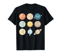 Astronomie du système Solaire Galaxie Espace planètes éducatives Enfants T-Shirt
